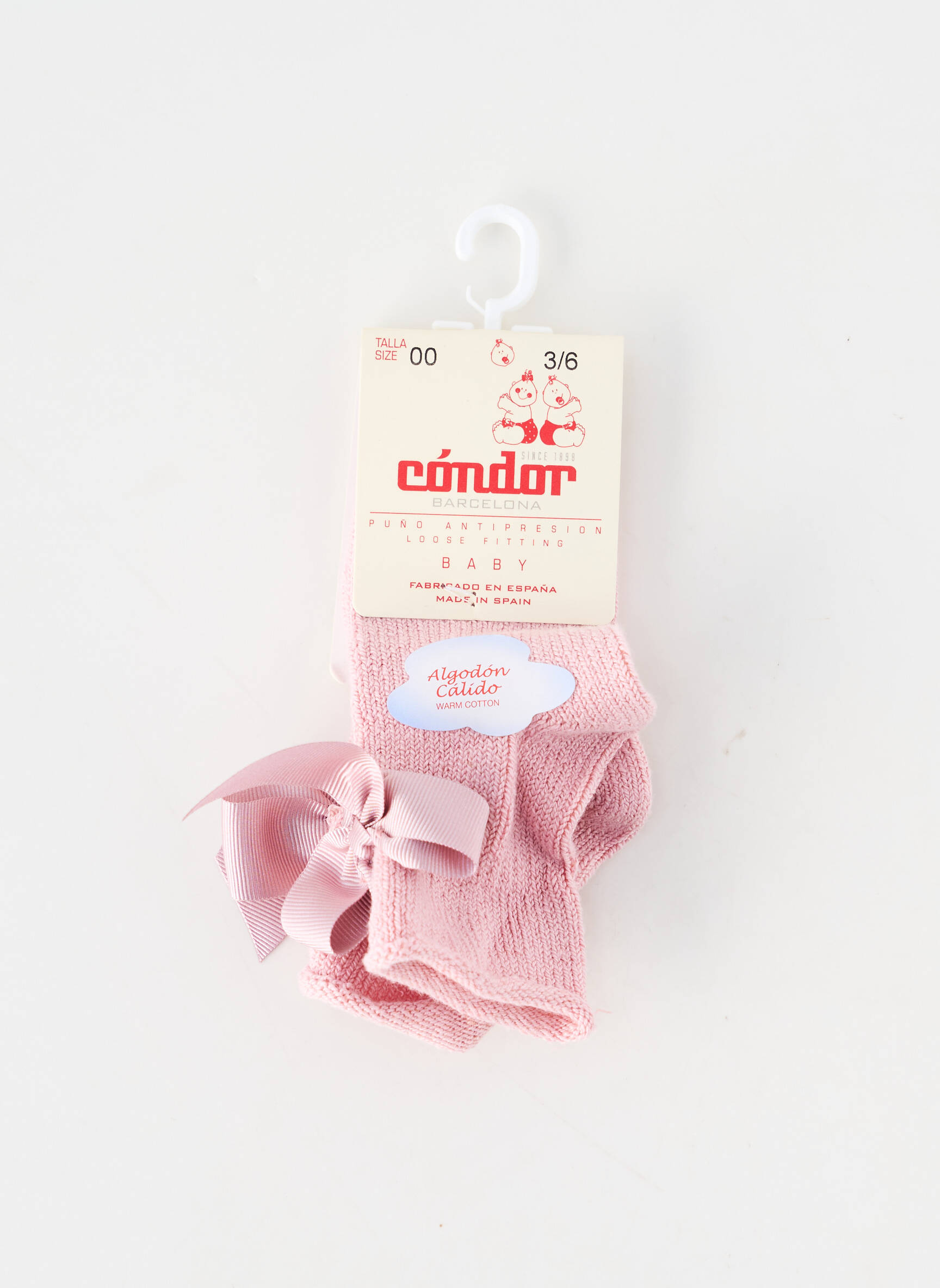 Chaussettes coutures renforcées rose CONDOR fille