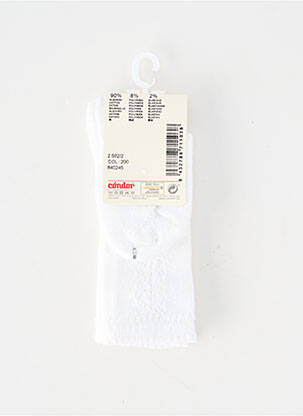 Chaussettes stretch blanc CONDOR enfant