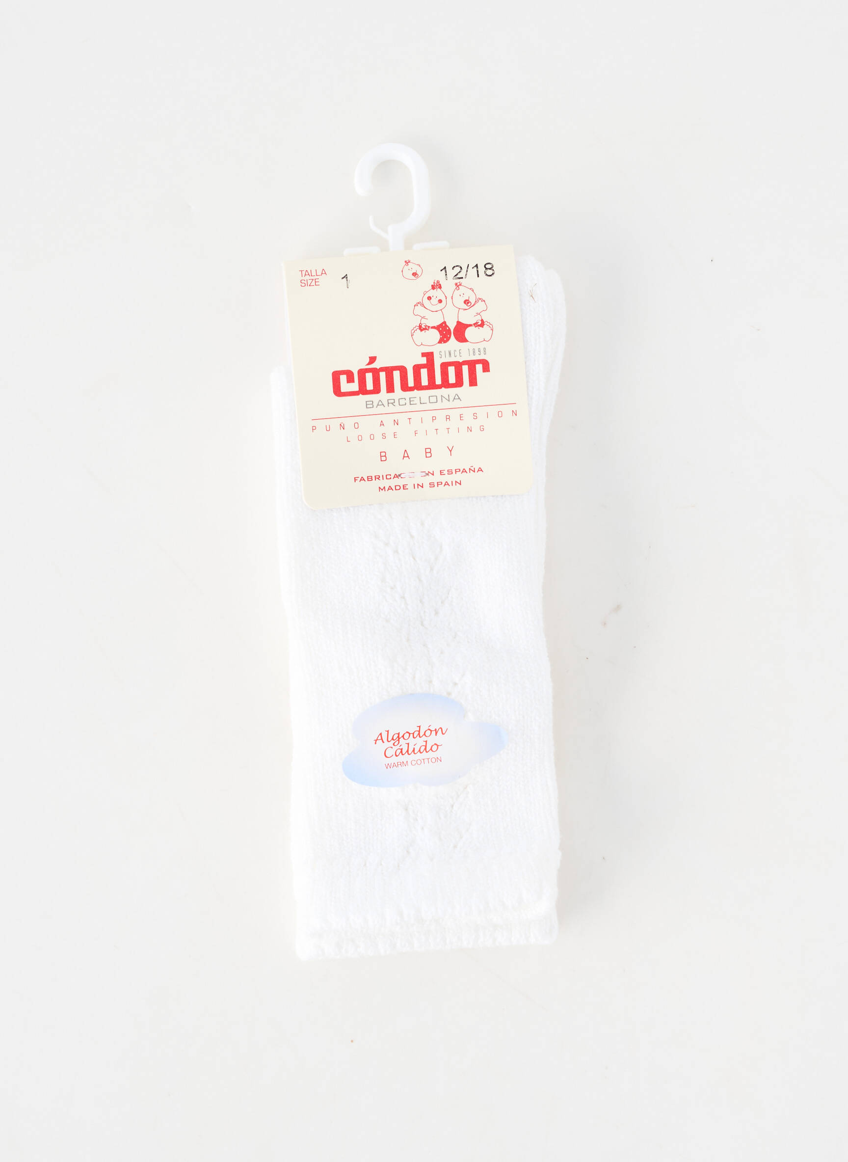 Chaussettes stretch blanc CONDOR enfant