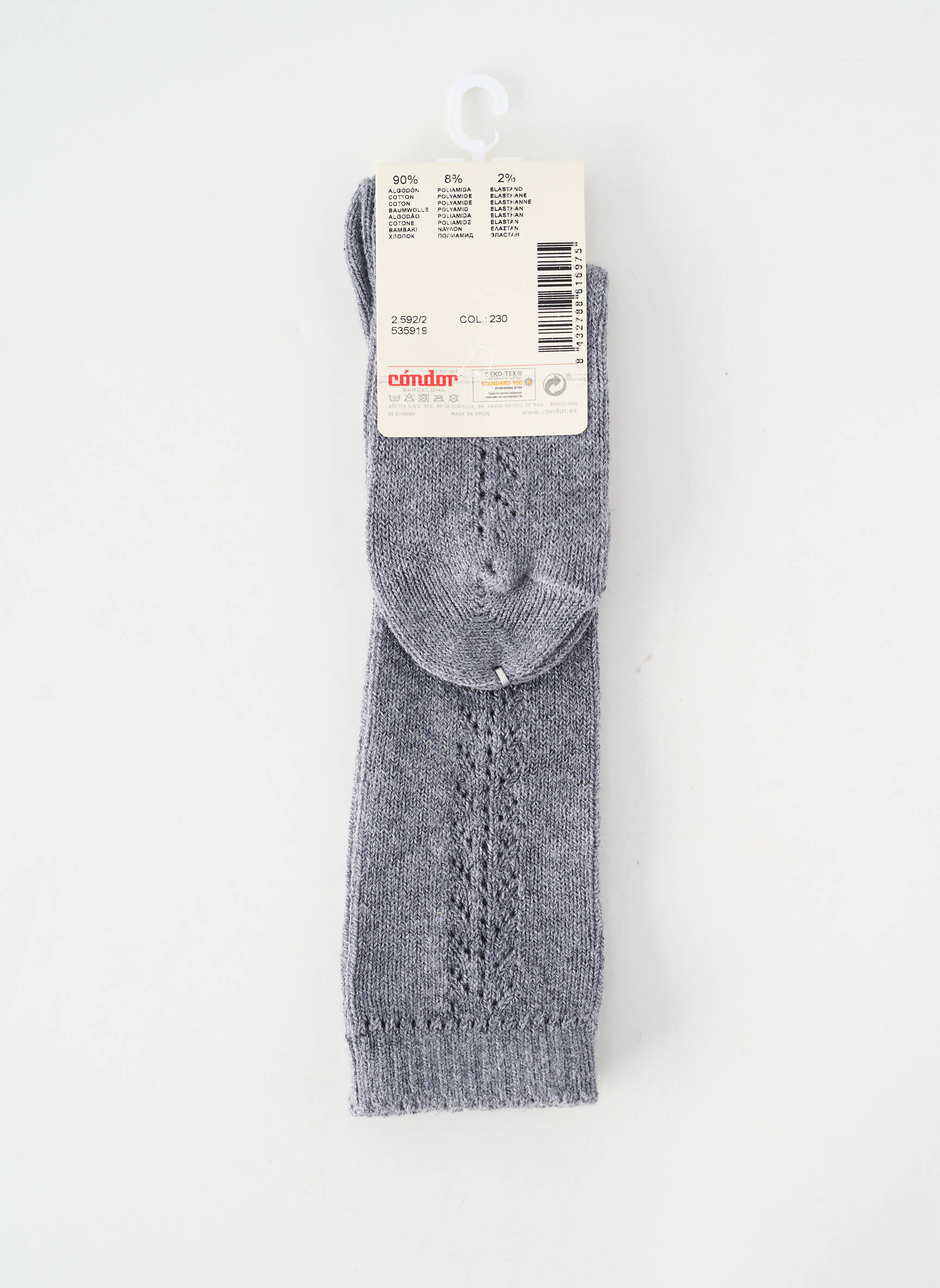 Chaussettes stretch gris CONDOR enfant