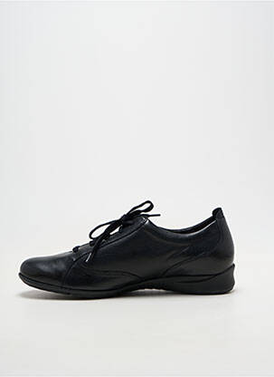 Baskets matière lisse talon plat jusqu'à 3cm noir MEPHISTO femme