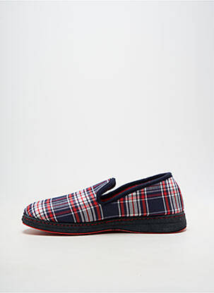Chaussons/pantoufles bout rond bout rond bleu SEMELFLEX homme