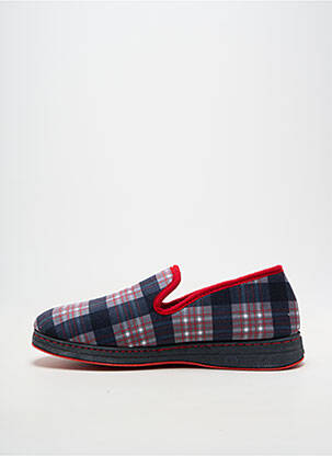 Chaussons/pantoufles bout rond bout rond bleu SEMELFLEX homme
