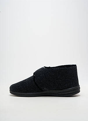 Chaussons/pantoufles fermeture scratch bout rond gris FARGEOT homme