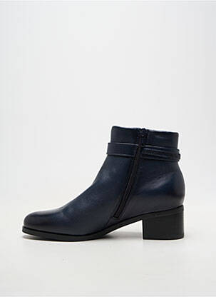 Bottines/boots matière lisse talon de 4 à 6cm bleu FUGITIVE femme