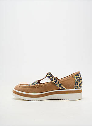 Ballerines bout rond talon plat jusqu'à 3cm marron MAM'ZELLE femme