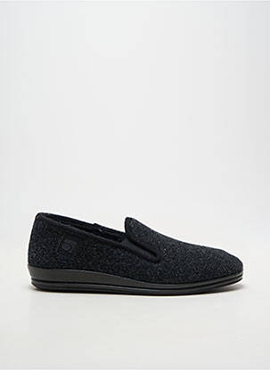 Chaussons/pantoufles bout rond bout rond noir ROHDE homme