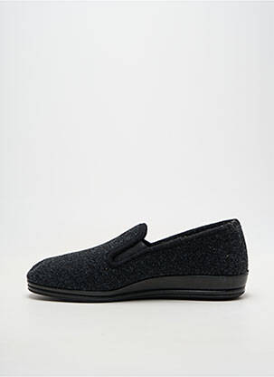 Chaussons/pantoufles bout rond bout rond noir ROHDE homme