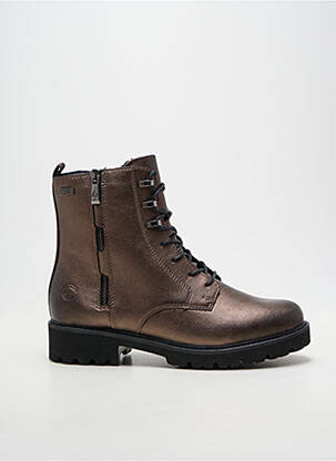 Bottines/boots fourrée talon de 4 à 6cm marron REMONTE femme