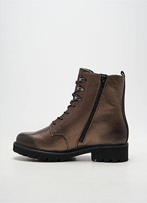 Bottines/boots fourrée talon de 4 à 6cm marron REMONTE femme