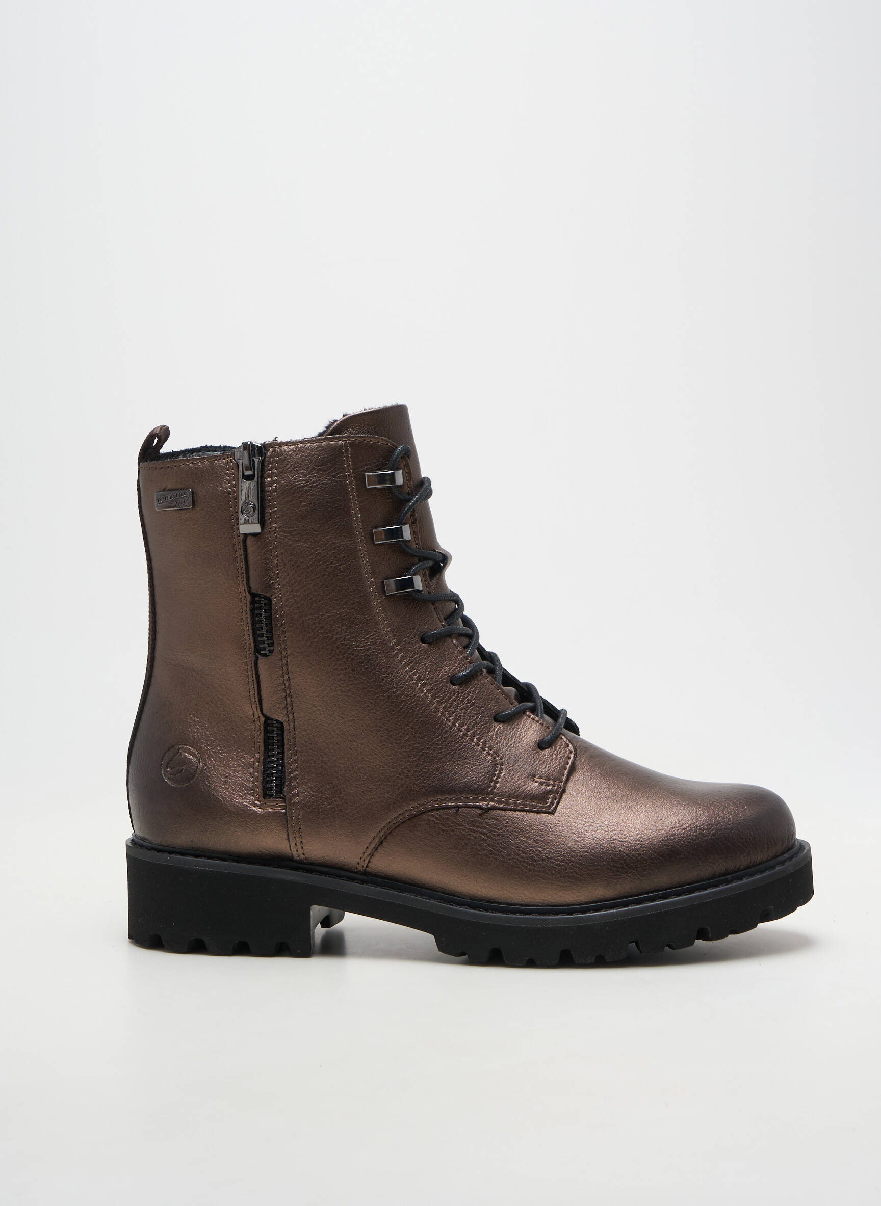 Bottines/boots fourrée talon de 4 à 6cm marron REMONTE femme