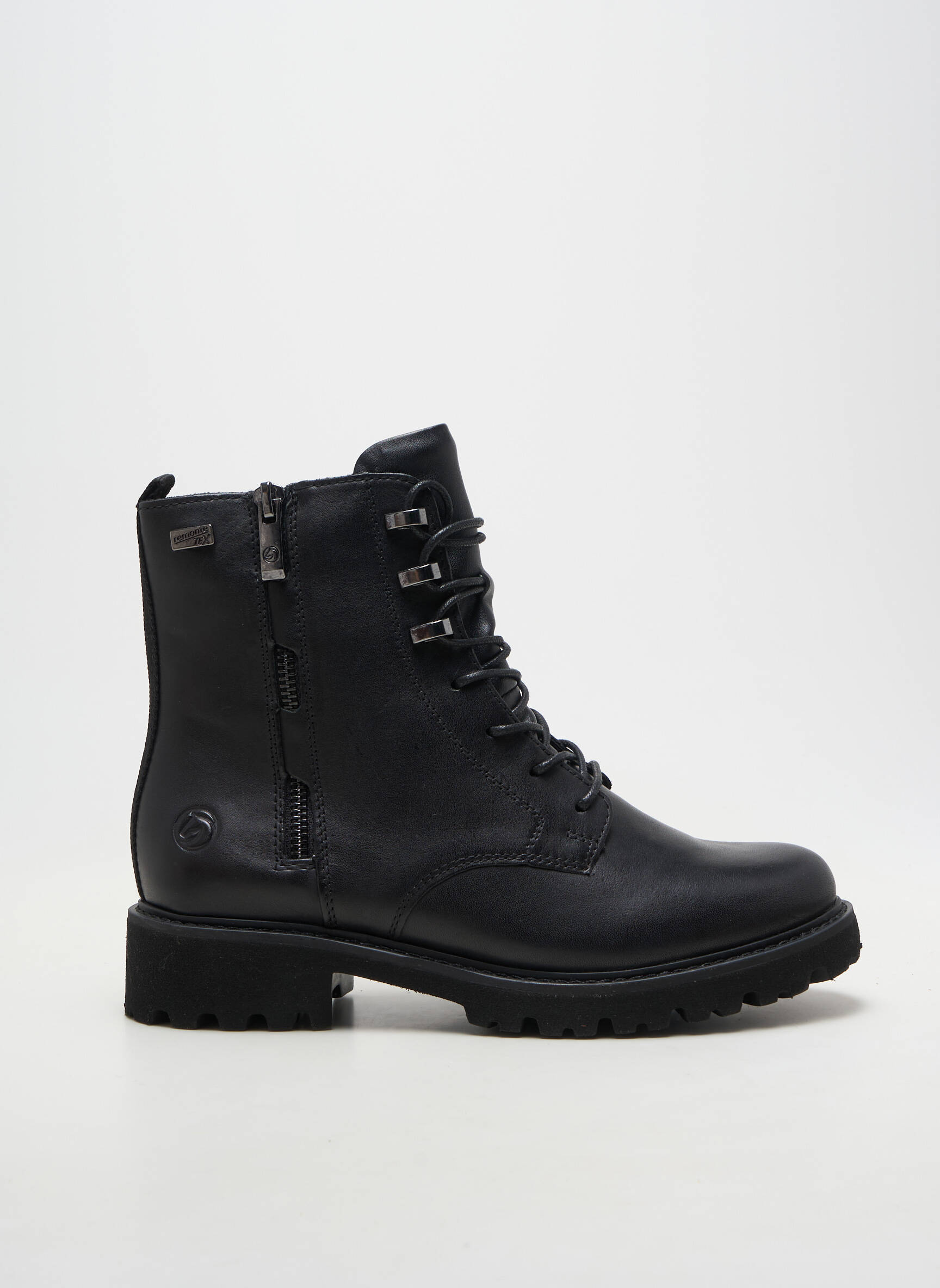 Bottines/boots matière lisse talon de 4 à 6cm noir REMONTE femme