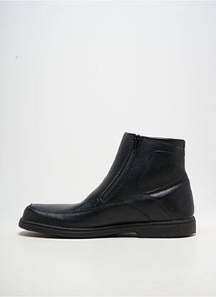 Bottines/boots bout carré chiquet noir SLEDGERS homme