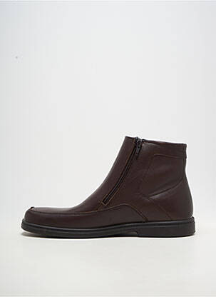 Bottines/boots bout carré chiquet marron SLEDGERS homme