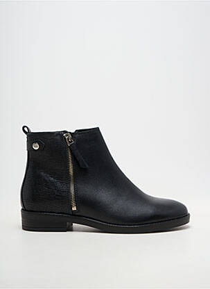 Bottines/boots matière lisse talon plat jusqu'à 3cm noir TBS femme