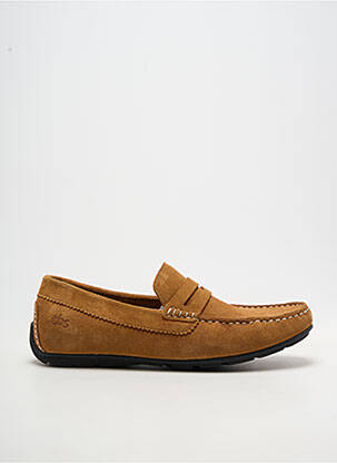 Mocassins nubuck bout rond marron TBS homme