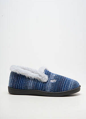 Chaussons/pantoufles bout rond bout rond bleu ROAL homme