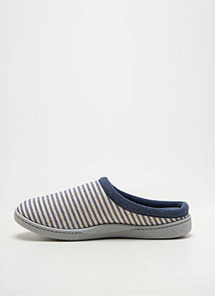 Chaussons/pantoufles bout rond talon plat jusqu'à 3cm bleu ROAL femme