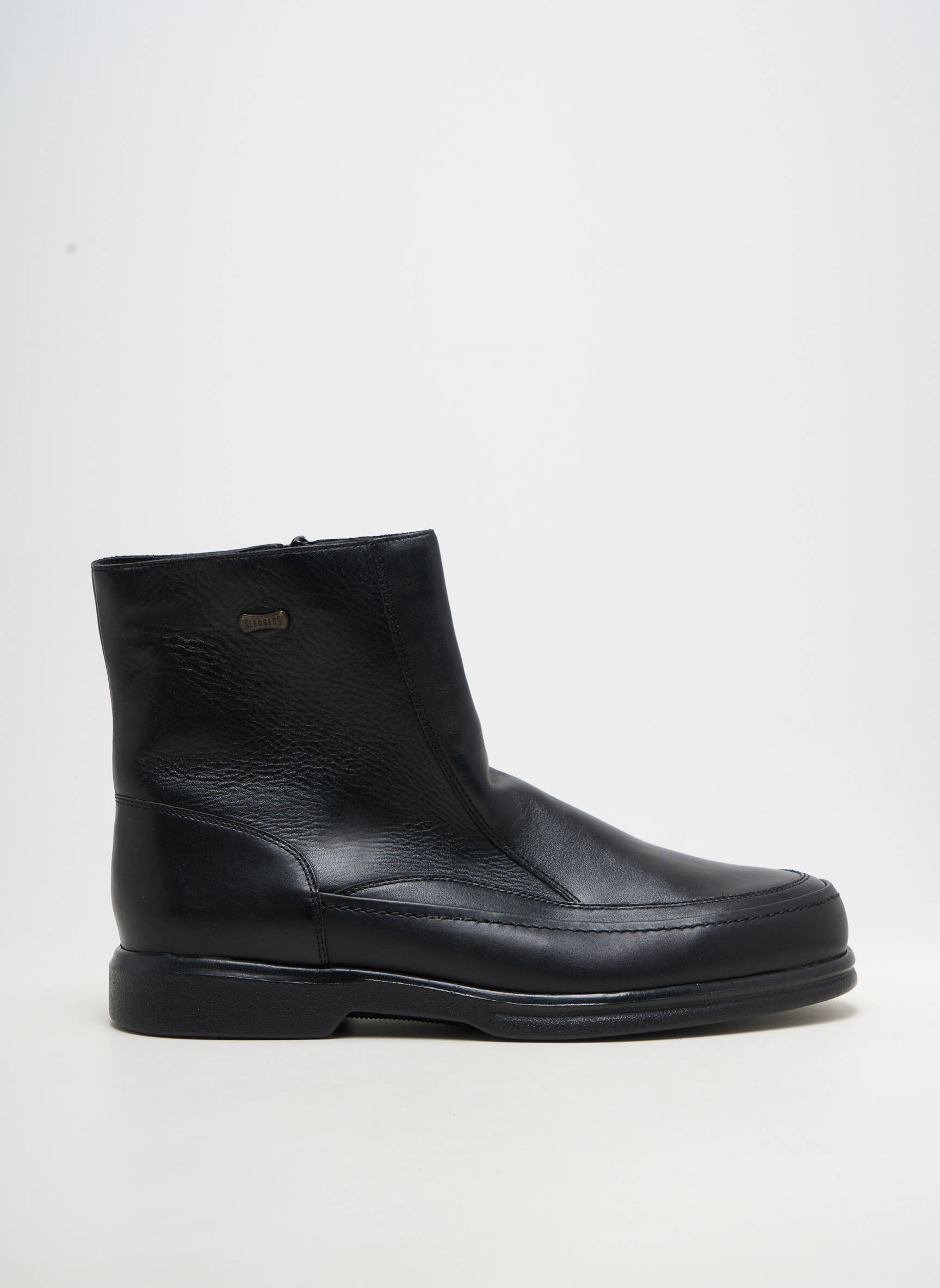 Bottines/boots fermeture zippée chiquet noir SLEDGERS homme
