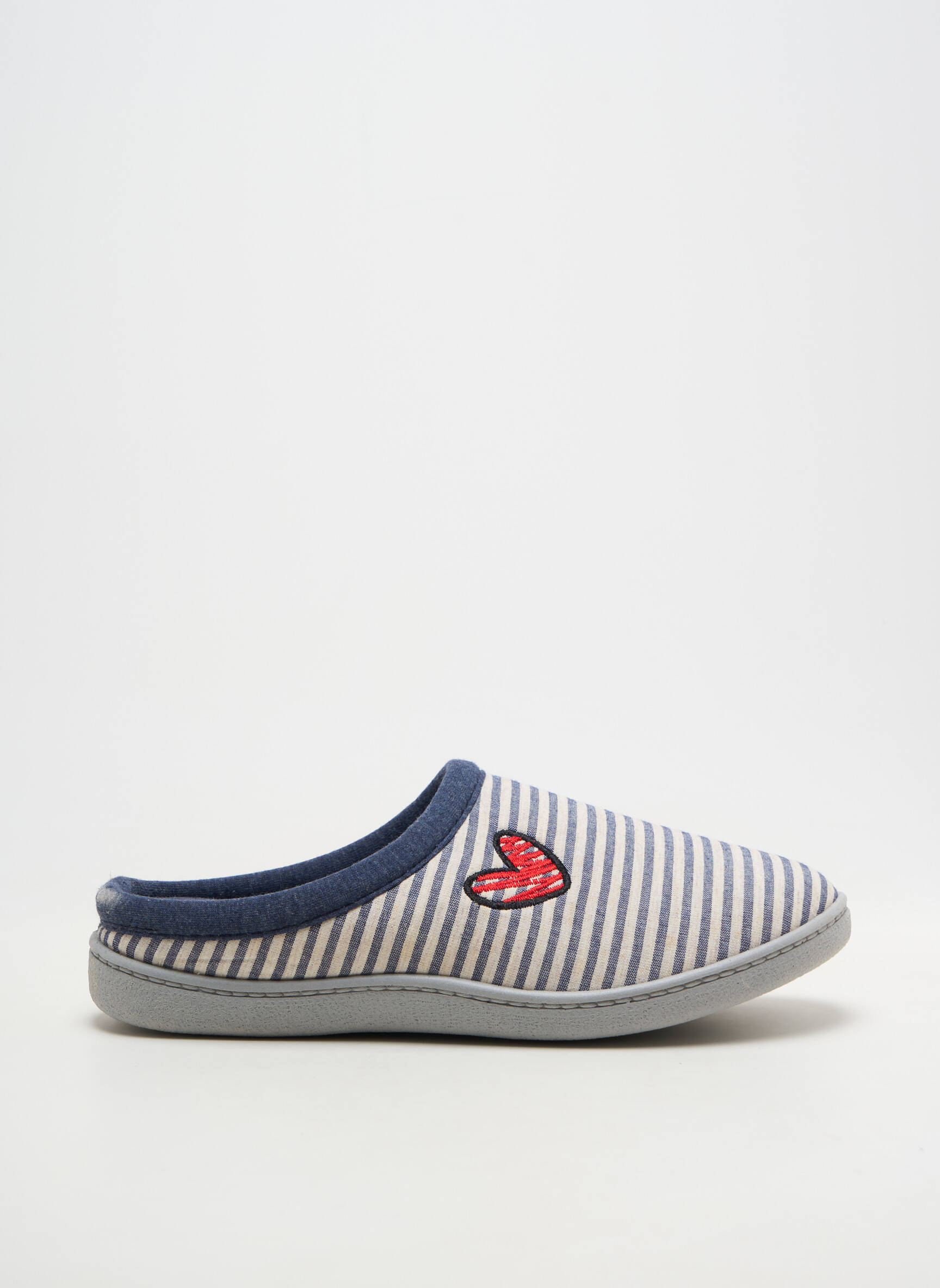 Chaussons/pantoufles bout rond talon plat jusqu'à 3cm bleu ROAL femme