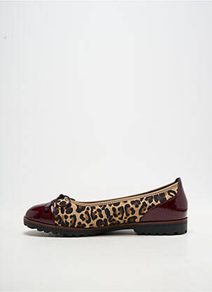 Ballerines tissage vernis talon plat jusqu'à 3cm rouge GABOR femme