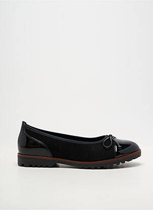 Ballerines tissage vernis talon plat jusqu'à 3cm noir GABOR femme