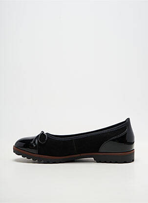 Ballerines tissage vernis talon plat jusqu'à 3cm noir GABOR femme