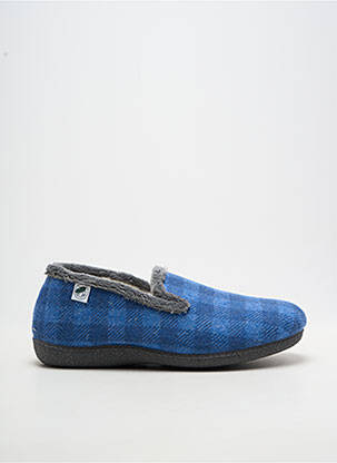 Chaussons/pantoufles bout rond bout rond bleu LA BANDE À MICH' homme
