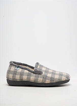 Chaussons/pantoufles bout rond bout rond gris LA BANDE À MICH' homme