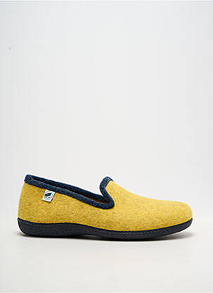 Chaussons/pantoufles type de semelle amortissante bout rond jaune LA BANDE À MICH' homme