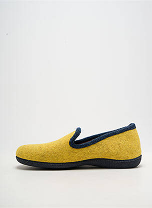 Chaussons/pantoufles type de semelle amortissante bout rond jaune LA BANDE À MICH' homme