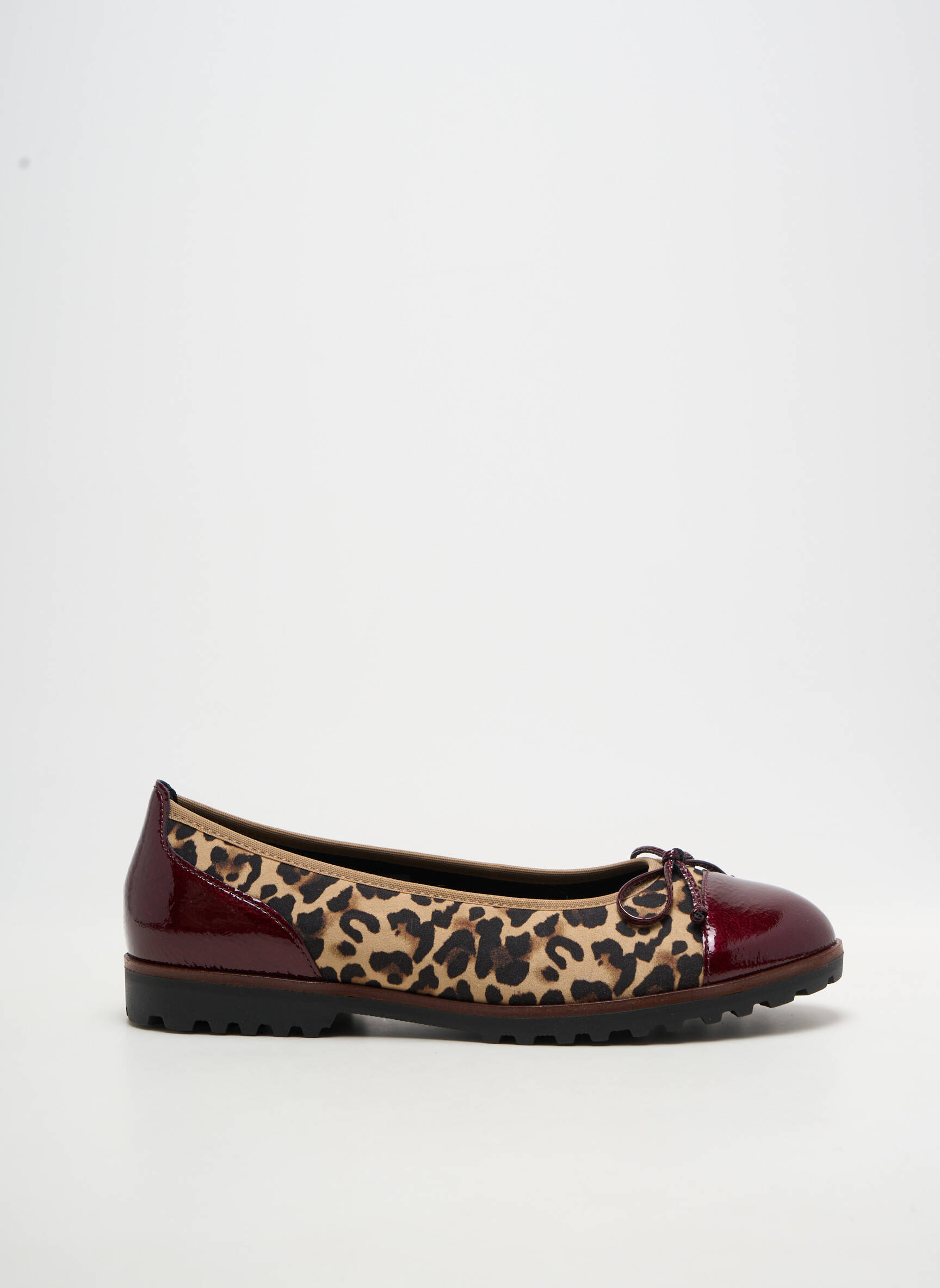 Ballerines tissage vernis talon plat jusqu'à 3cm rouge GABOR femme