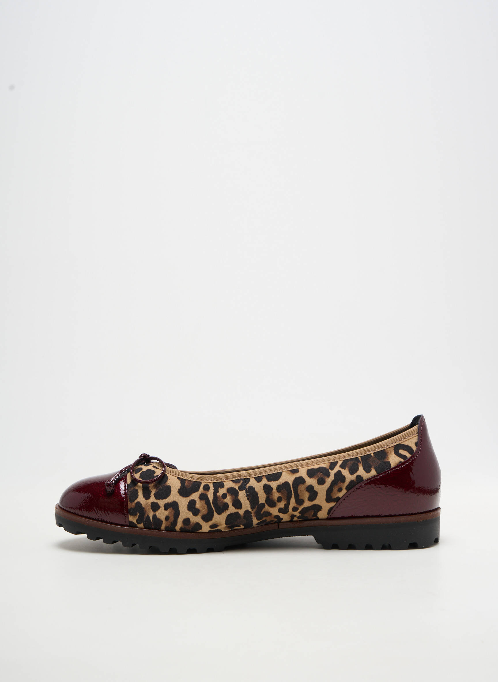 Ballerines tissage vernis talon plat jusqu'à 3cm rouge GABOR femme
