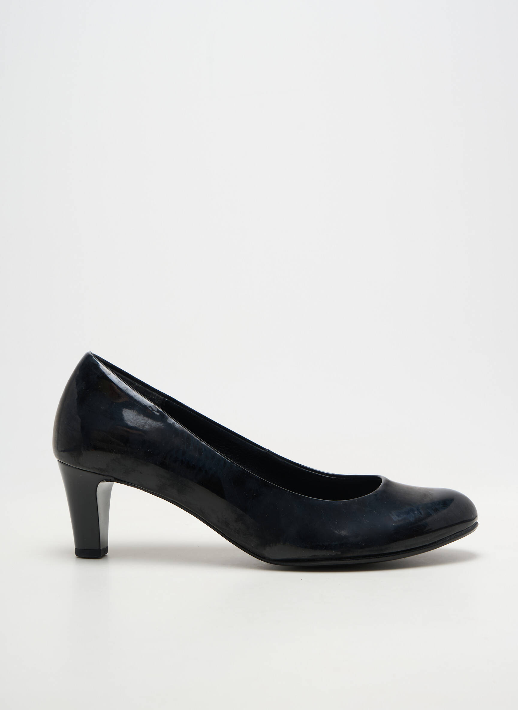 Escarpins tissage vernis talon de 4 à 6cm noir GABOR femme