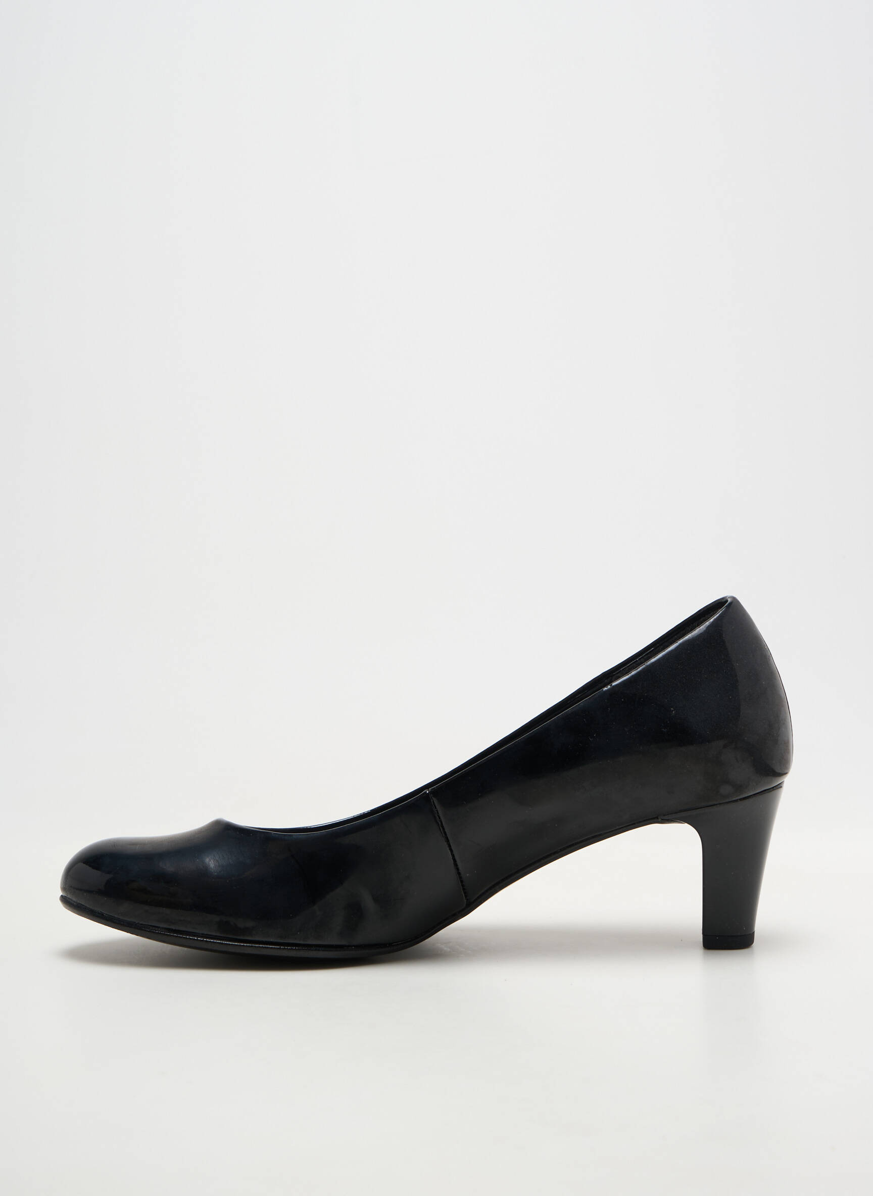 Escarpins tissage vernis talon de 4 à 6cm noir GABOR femme