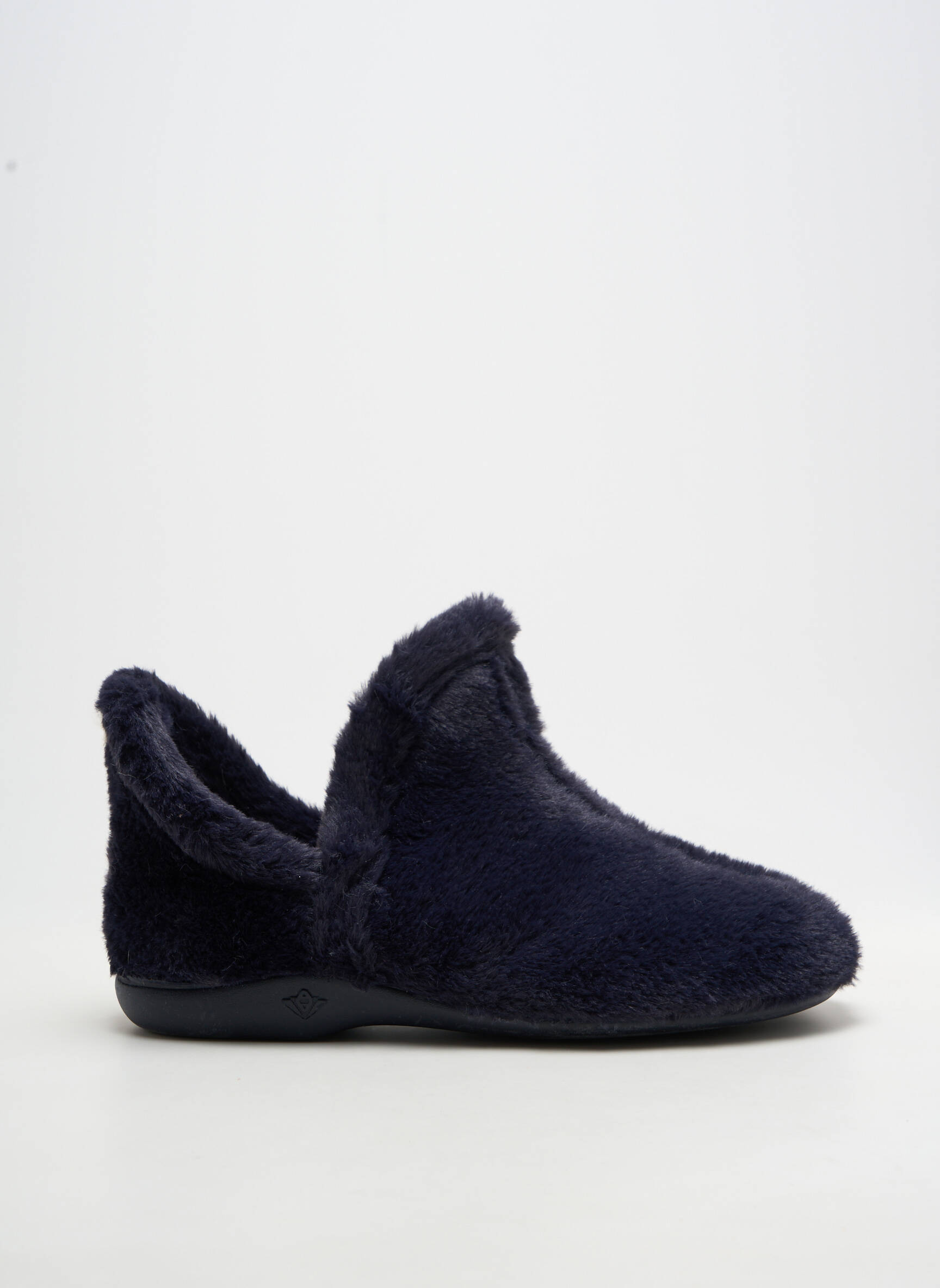 Chaussons/pantoufles tissage velours talon plat jusqu'à 3cm bleu LA BANDE À MICH' femme