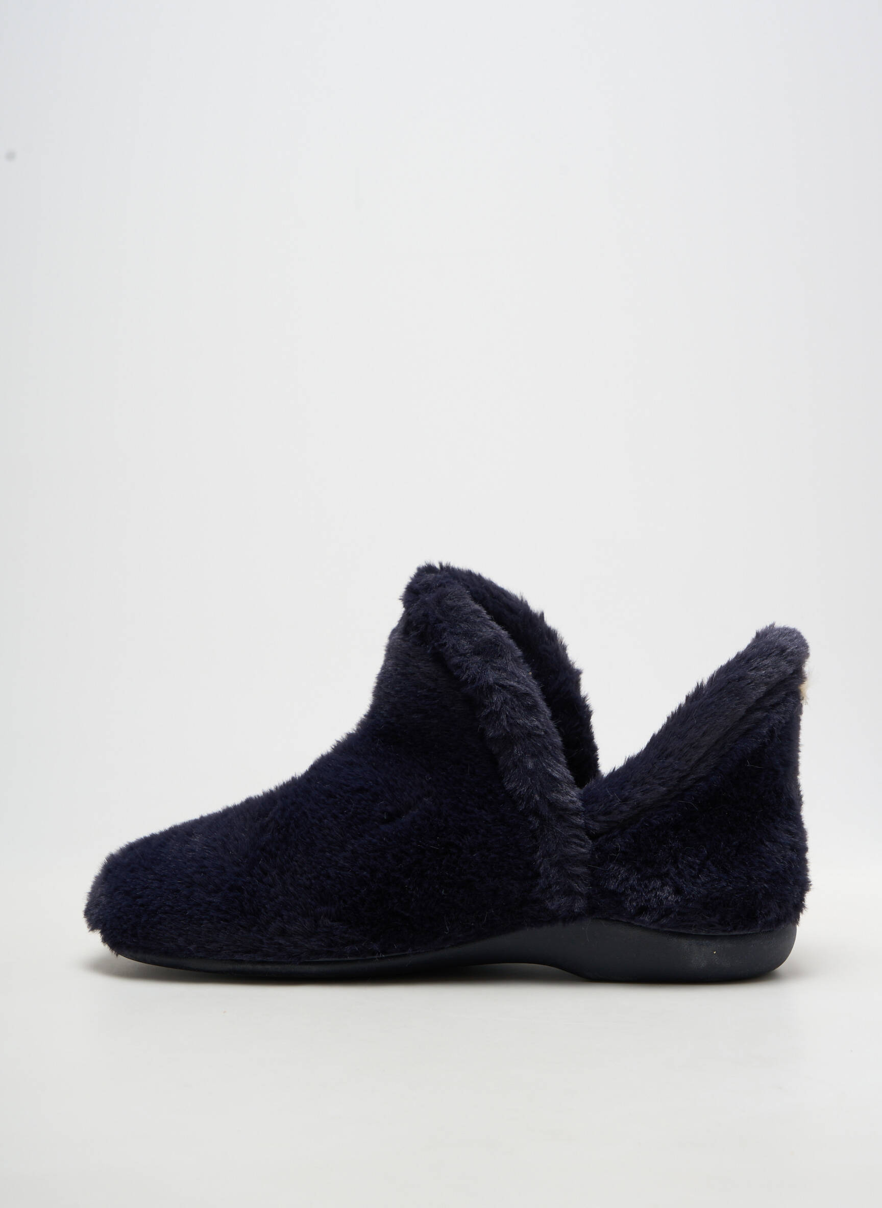 Chaussons/pantoufles tissage velours talon plat jusqu'à 3cm bleu LA BANDE À MICH' femme