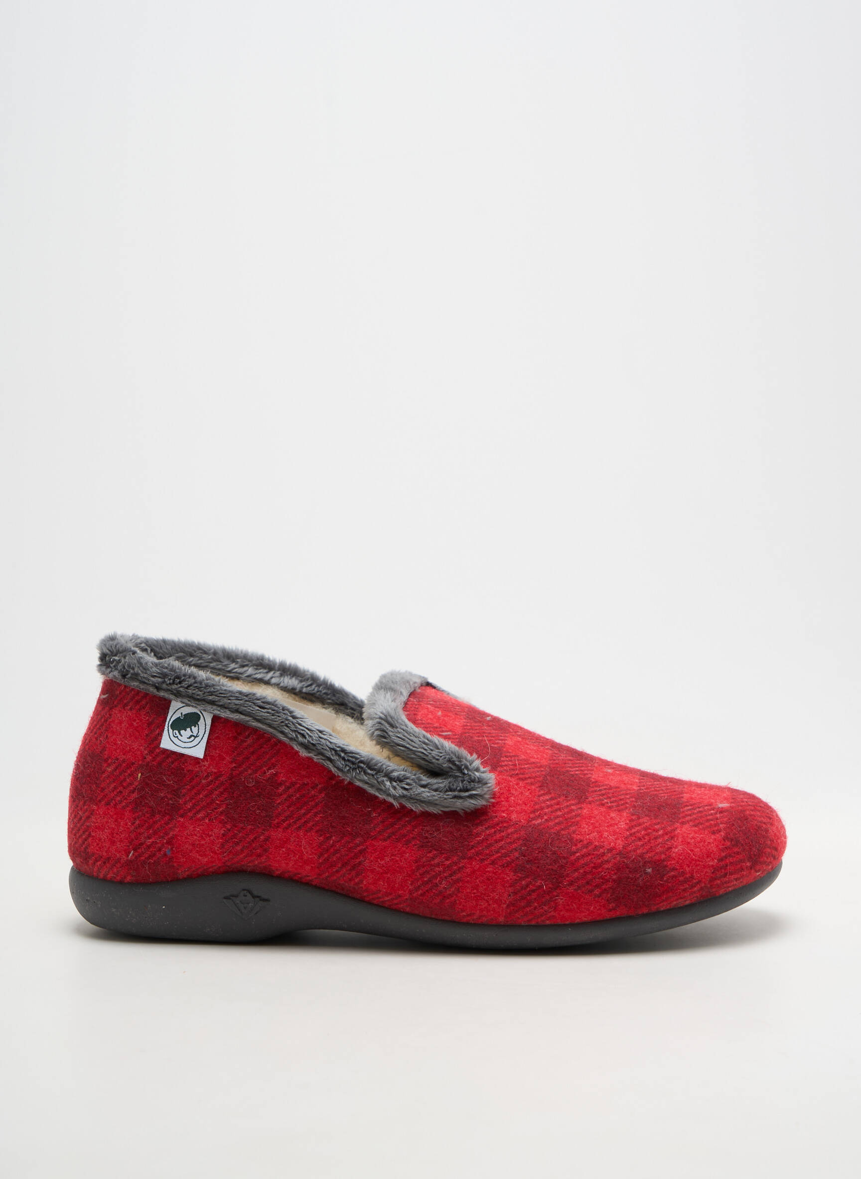 Chaussons/pantoufles bout rond bout rond rouge LA BANDE À MICH' homme