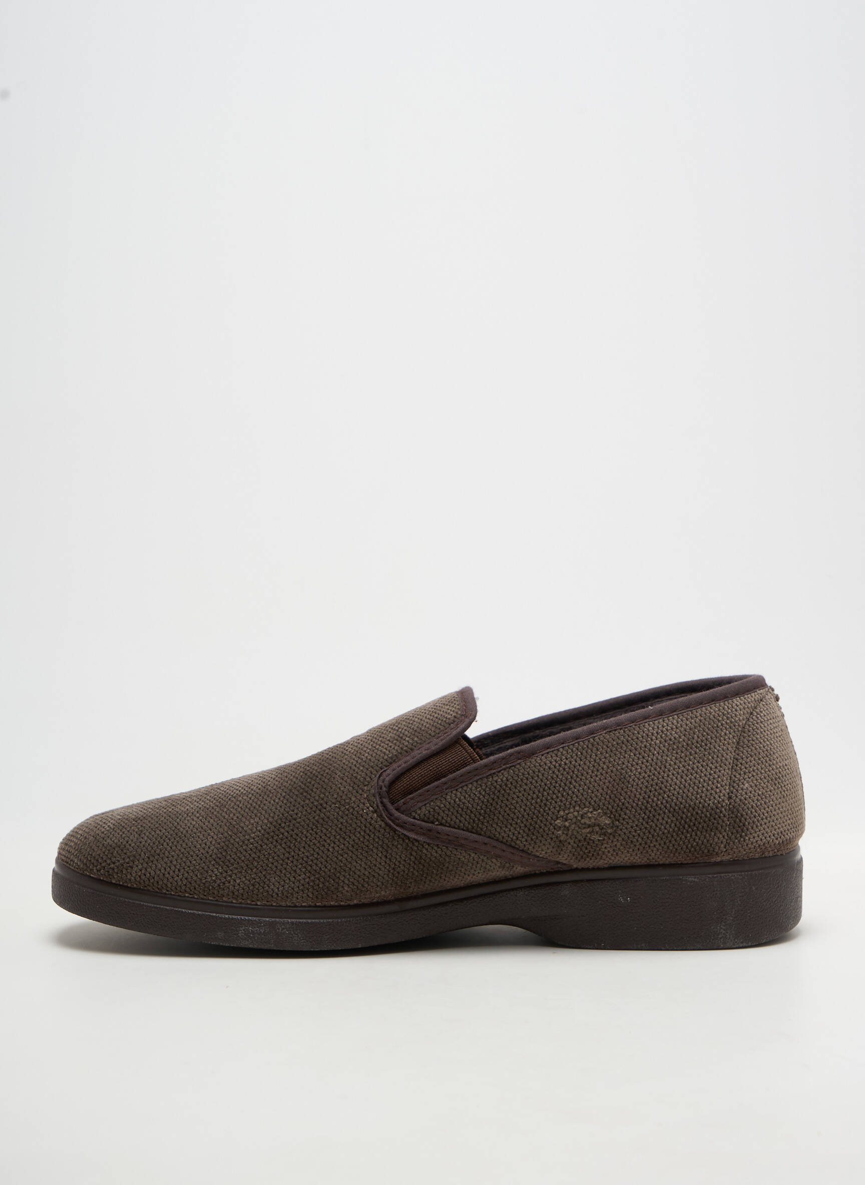 Chaussons/pantoufles tissage velours chiquet vert LA BANDE À MICH' homme
