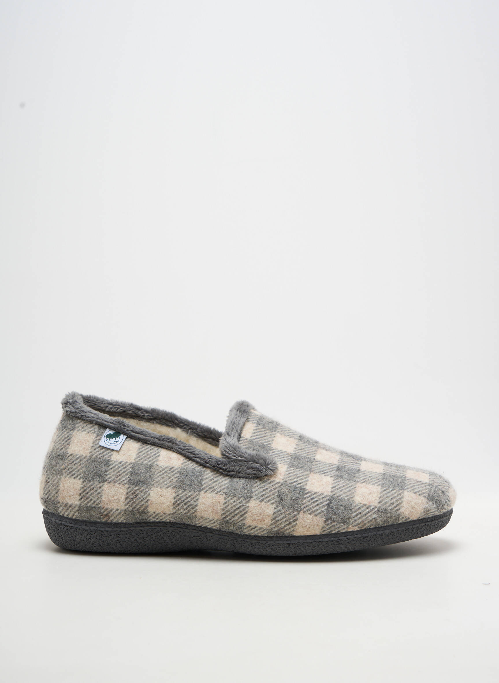 Chaussons/pantoufles bout rond bout rond gris LA BANDE À MICH' homme