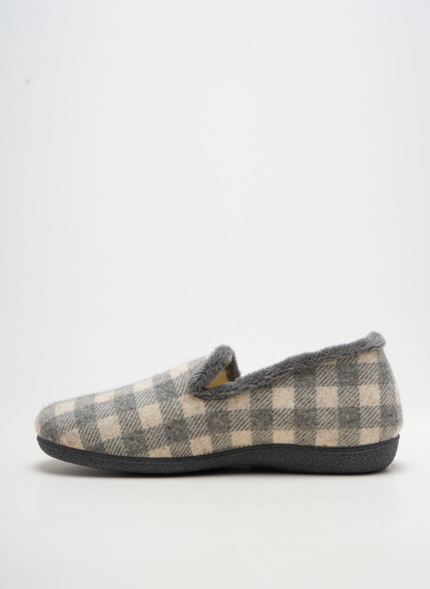 Chaussons/pantoufles bout rond bout rond gris LA BANDE À MICH' homme
