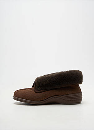 Chaussures de confort bout rond talon plat jusqu'à 3cm marron LA VAGUE femme