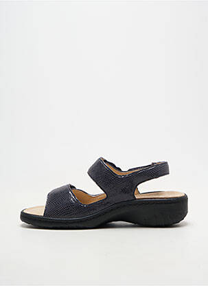 Sandales/nu pieds chiquet talon de 4 à 6cm bleu MOBILS femme