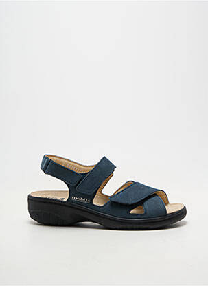 Sandales/nu pieds chiquet talon de 4 à 6cm bleu MOBILS femme