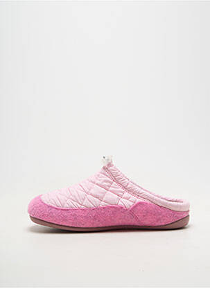 Chaussons/pantoufles tissage satiné talon plat jusqu'à 3cm rose CM CONFORT femme