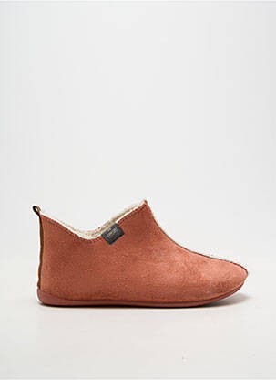 Chaussons/pantoufles tissage velours talon plat jusqu'à 3cm rose CM CONFORT femme
