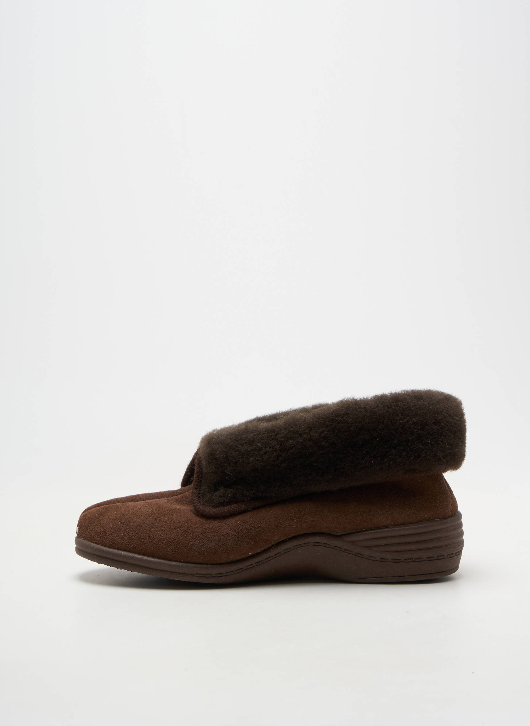Chaussures de confort bout rond talon plat jusqu'à 3cm marron LA VAGUE femme