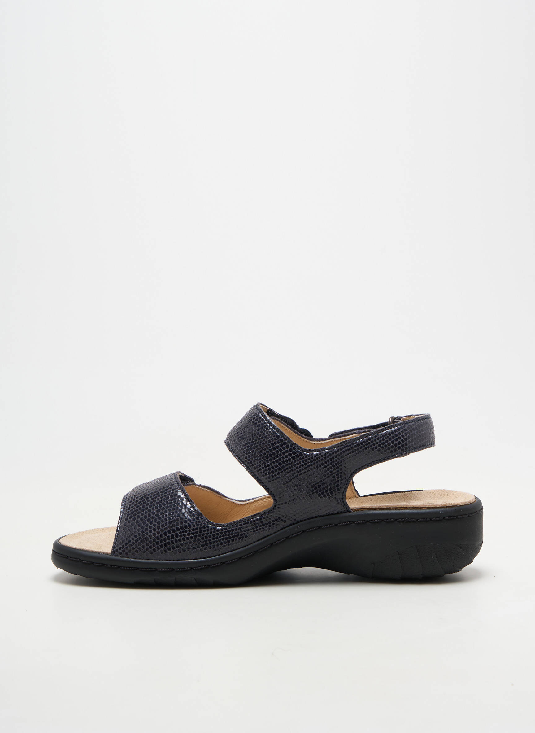 Sandales/nu pieds chiquet talon de 4 à 6cm bleu MOBILS femme