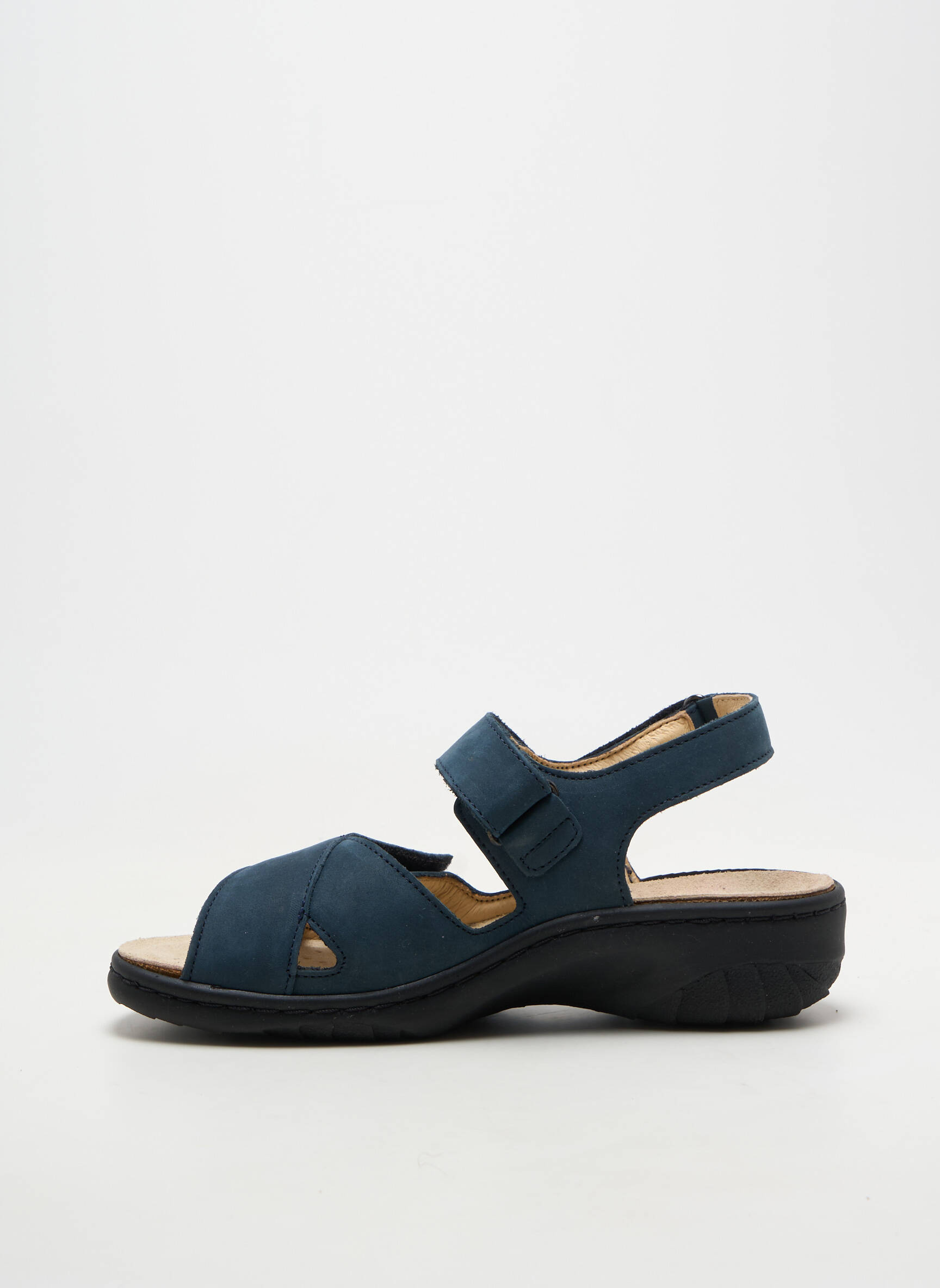 Sandales/nu pieds chiquet talon de 4 à 6cm bleu MOBILS femme