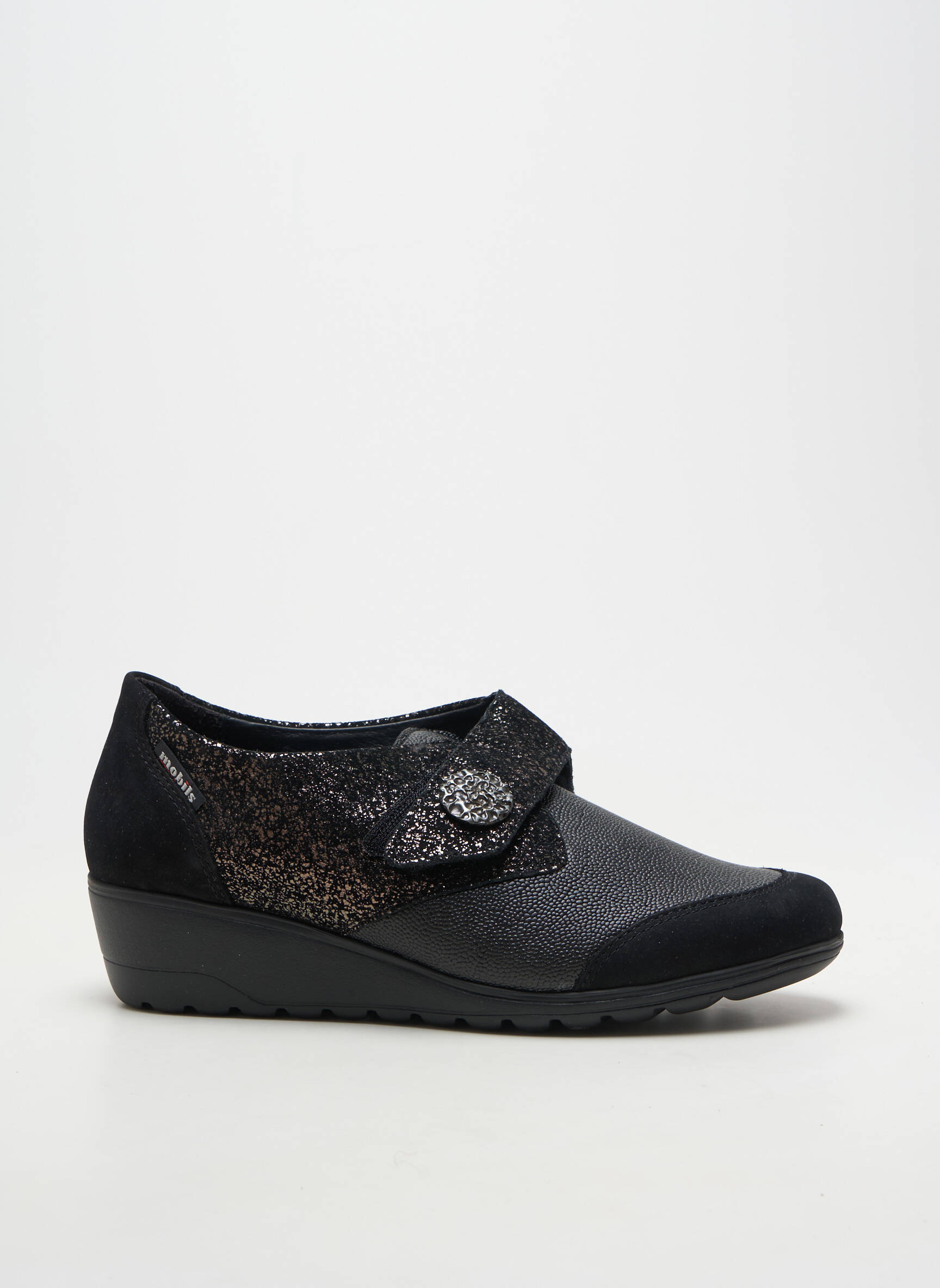 Chaussures de confort talon compensé talon de 4 à 6cm noir MOBILS femme